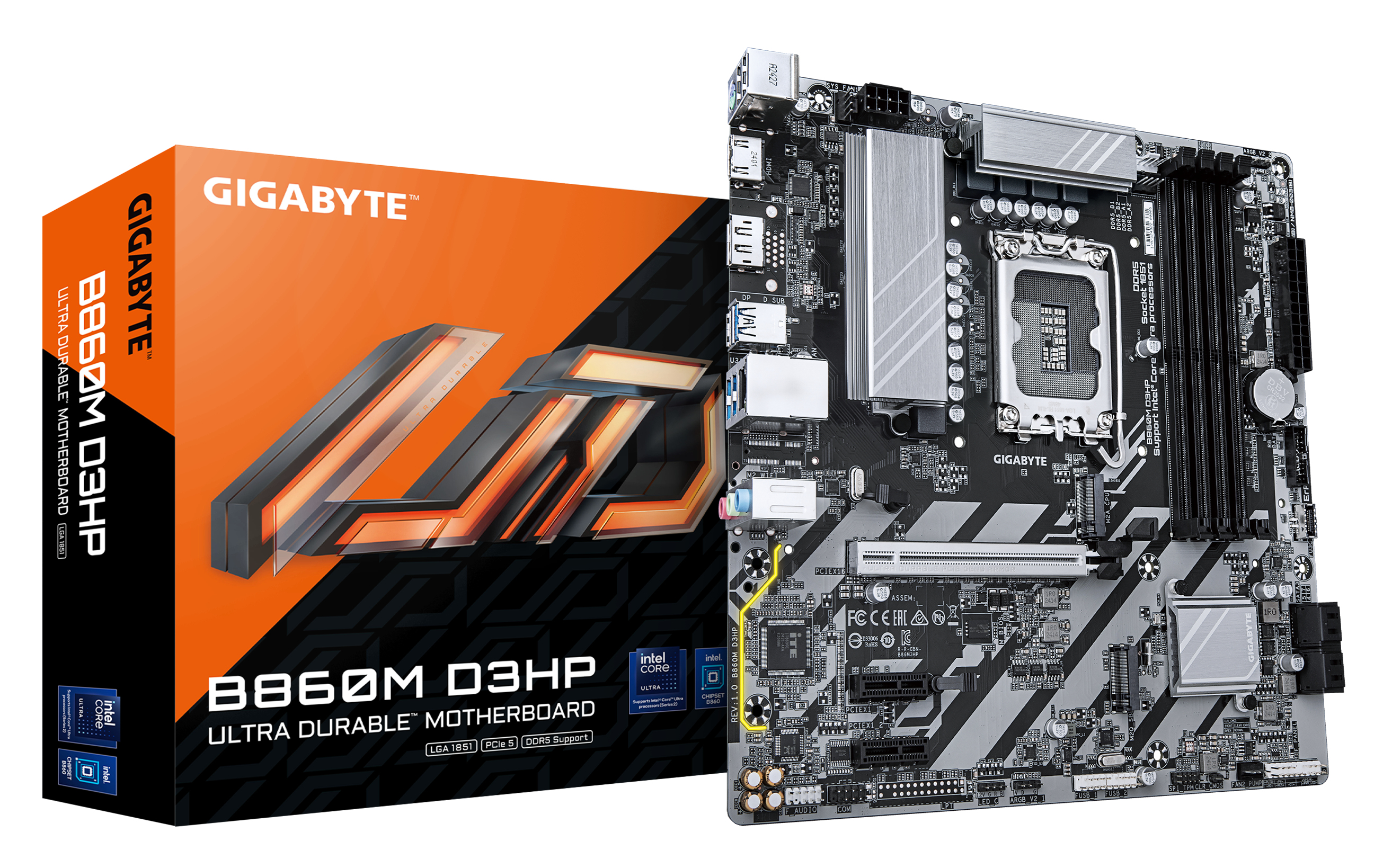 Bekijk afbeelding 1 van Gigabyte 1851 B860M D3HP - DDR5/M.2/DP/HDMI/mATX